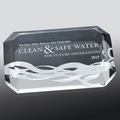 Beveled Rectangle Acrylic Laser Engraved Paperweight